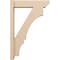 Ekena Millwork 6-in W x 24-in D x 36-in H Balboa Slat Rough Cedar Woodgrain TimberThane Outlooker, Primed Tan OUTUR060X24X36BOA24RCPR - alternate 6
